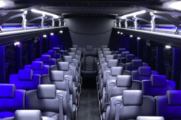 Green Bay Charter Bus Interior